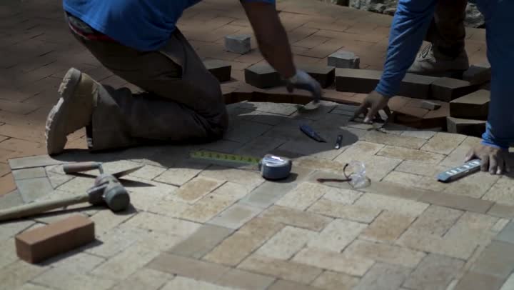 Concrete pavers patio example