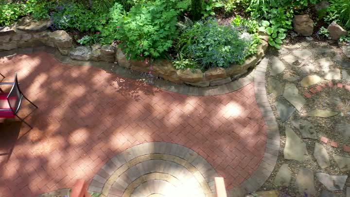 Brick pavers patio example